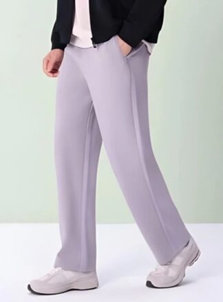 Giordano MEN'S 48% POLYESTER 47% COTTON 5%SPANDEX KNITTED PANTS