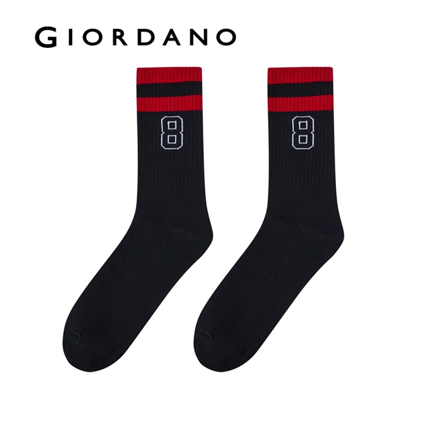 Giordano MEN'S 77% COTTON 21% POLYES7ER 2% ELASTANE KNITTED SOCKS (2 PCS/PKG) 1 Giordano MEN'S 77% COTTON 21% POLYES7ER 2% ELASTANE KNITTED SOCKS (2 PCS/PKG)