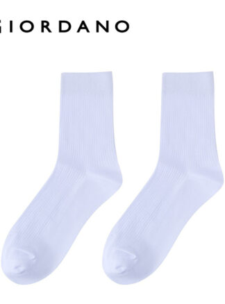 Giordano MEN'S 78% COTTON 21% POLYESTER 1% ELASTANE KNITTED SOCKS (2 PC5/PKG)