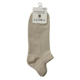Giordano MEN'S 79% COTTON 19% POLYESTER 2% ELASTANE KNITTED SOCKS (2 PCS/PKG)