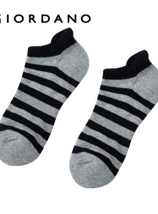 Giordano MEN'S 77% COTTON 22% POLYES7ER 1% ELASTANE KNITTED SOCKS (2 PCS/PKG)