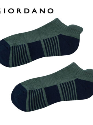 Giordano MEN'S 73% COTTON 25% POLYESTER 2% ELASTANE KNITTED SOCKS (2 PCS/PKG)