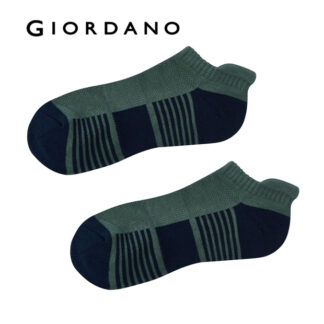 Giordano MEN'S 73% COTTON 25% POLYESTER 2% ELASTANE KNITTED SOCKS (2 PCS/PKG)