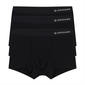 Giordano Mens's 91% Modal 9% Elastane Knitted Underpants (3PCS/PKG)