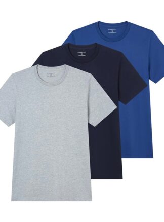 Giordano Men's 100% Cotton Knitted T-Shirt (3PCS/PKG)