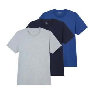 Giordano Men's 100% Cotton Knitted T-Shirt (3PCS/PKG)
