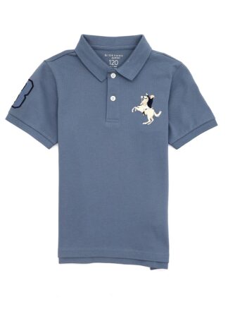 Giordano Boy's 97% Cotton 3% Lycra Knitted Polo Shirt
