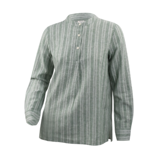 Giordano Women's 55% Linen 45% Cotton Woven Shirt
