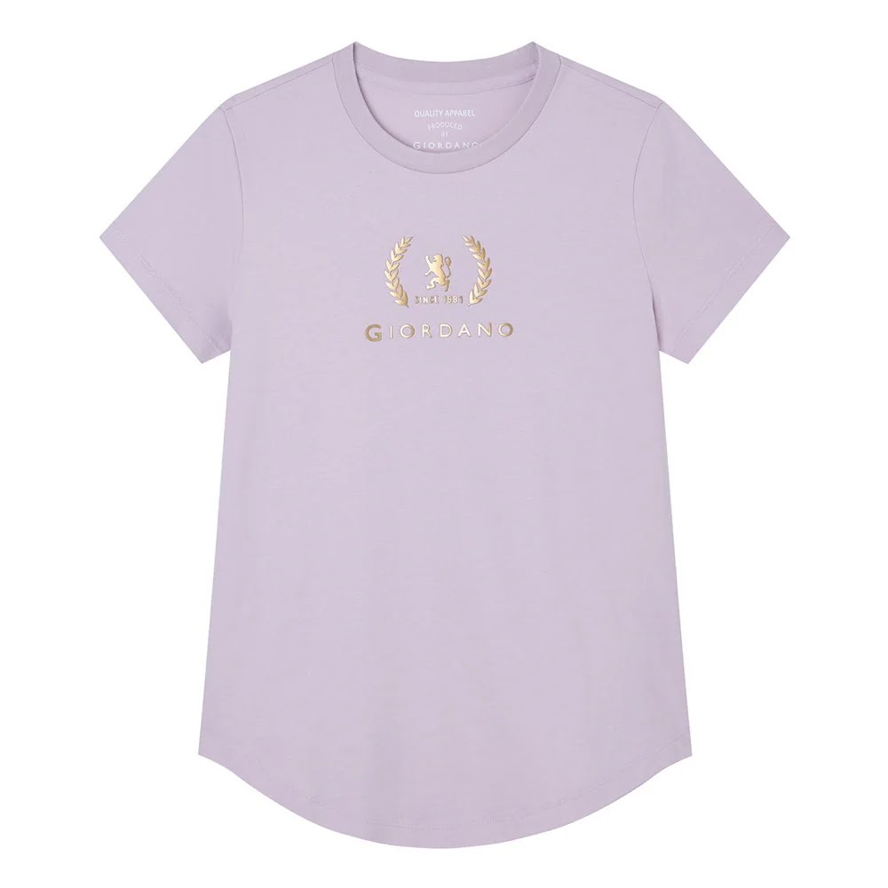 Giordano Women's 100% Cotton Knitted T-Shirt