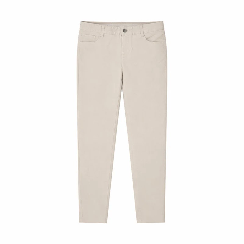 Giordano Women's 97% Cotton 3% Elastane Woven Trousers