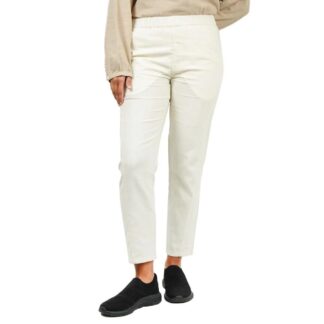 Giordano Women's 55% Linen 45% Cotton Woven Trouser