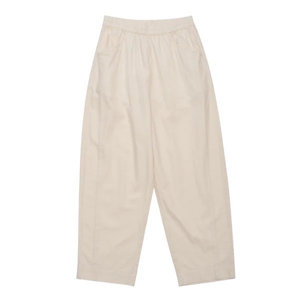 Giordano Women's 55% Linen 45% Cotton Woven Trouser