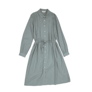 Giordano Women's 55% Linen 45% Cotton Woven Dress