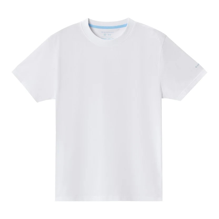Giordano Men's Giordano Cotton Crewneck Slim Fit Tee - Short Sleeve 2 Giordano Men's Giordano Cotton Crewneck Slim Fit Tee - Short Sleeve