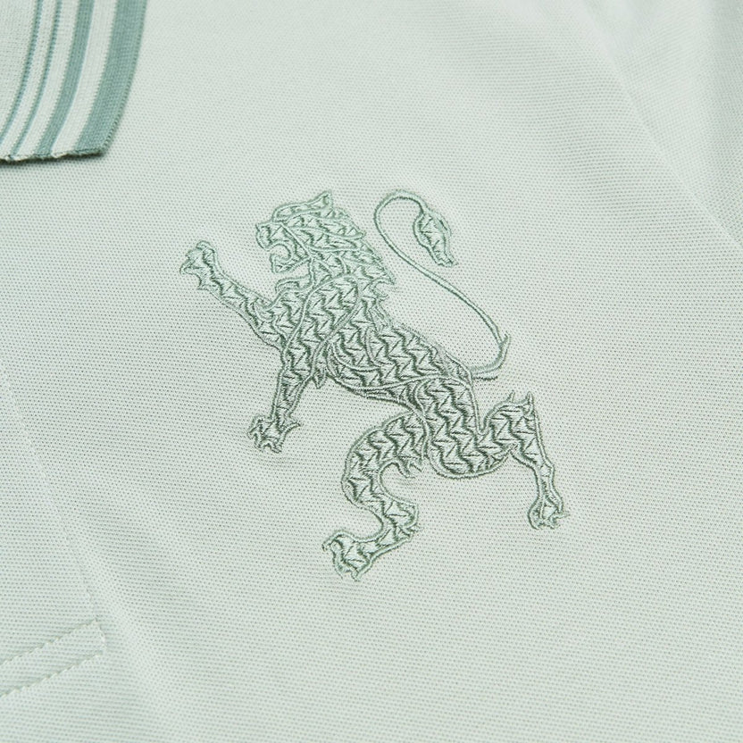 Giordano Men's Cotton Slim Polo With 3D Lion Embroidery
