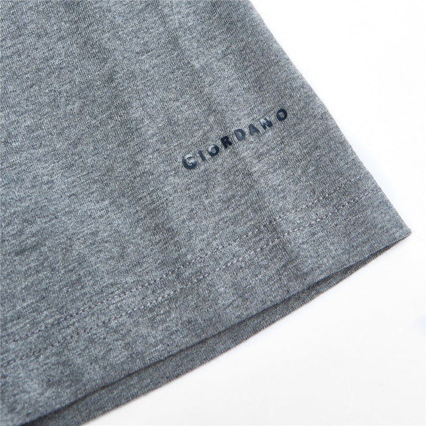 Giordano Men's Slim Fit Cotton Crew Neck Tee