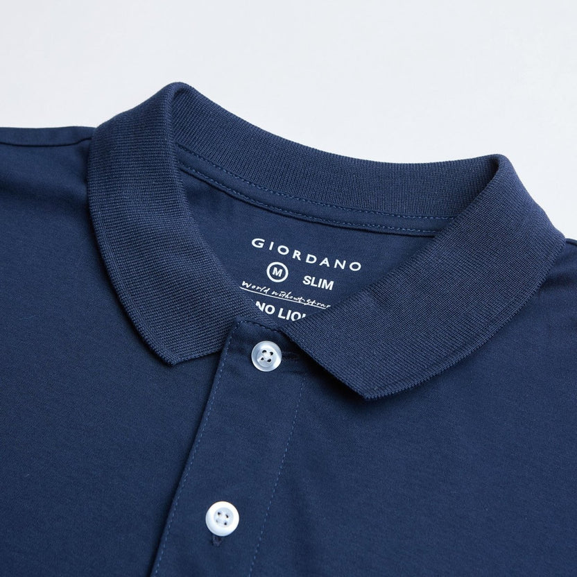 Giordano Men’s Slim Fit Liquid Touch Cotton Interlock Polo 3 Giordano Men’s Slim Fit Liquid Touch Cotton Interlock Polo