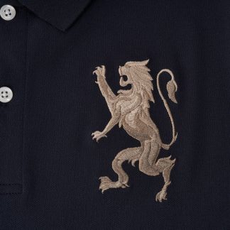 Giordano Men's 3D Lion Bold Embroidery Slim Fit Polo