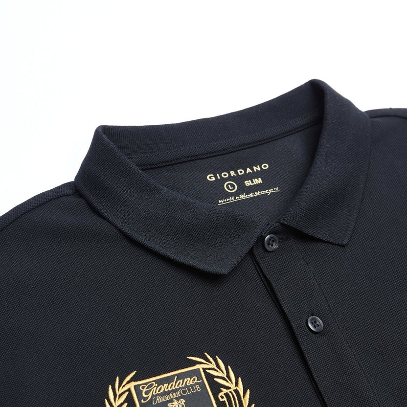 Giordano Men's Slim Fit Club House Embroidered Polo 3 Giordano Men's Slim Fit Club House Embroidered Polo