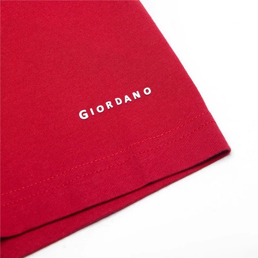 Giordano Men's Slim Fit Cotton Crew Neck Tee