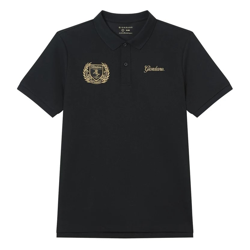 Giordano Men's Slim Fit Club House Embroidered Polo 2 Giordano Men's Slim Fit Club House Embroidered Polo