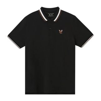 Giordano Men's Eagle Printed Solid Polo