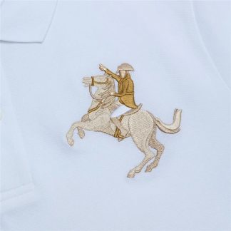 Giordano Men's Slim Fit Napoleon Embroidery Lycra Pique Polo