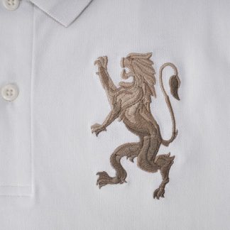 Giordano Men's 3D Lion Bold Embroidery Slim Fit Polo