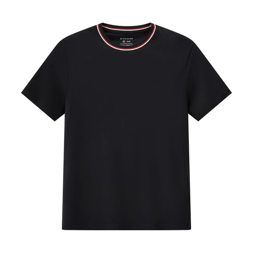 Giordano Men's Liquid Touch Slim Fit Cotton Crew Neck Tee 2 Giordano Men's Liquid Touch Slim Fit Cotton Crew Neck Tee