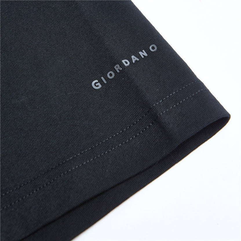 Giordano Men's Slim Fit Cotton Crew Neck Tee