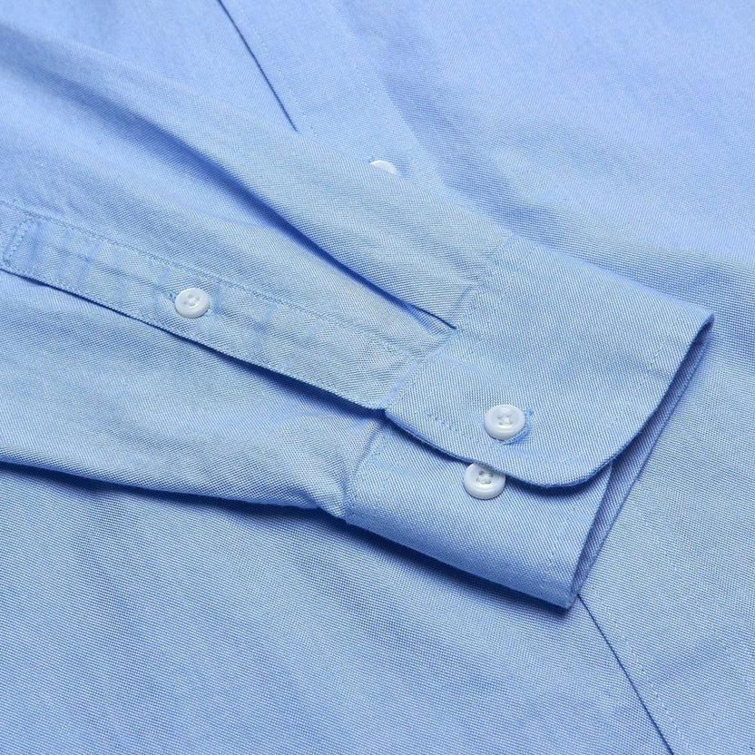 Giordano Men’s Cotton Slim Oxford Shirt with Embroidery