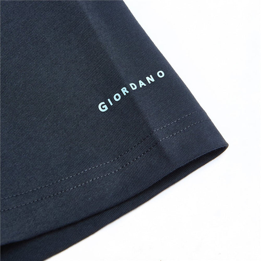 Giordano Men's Slim Fit Cotton Crew Neck Tee
