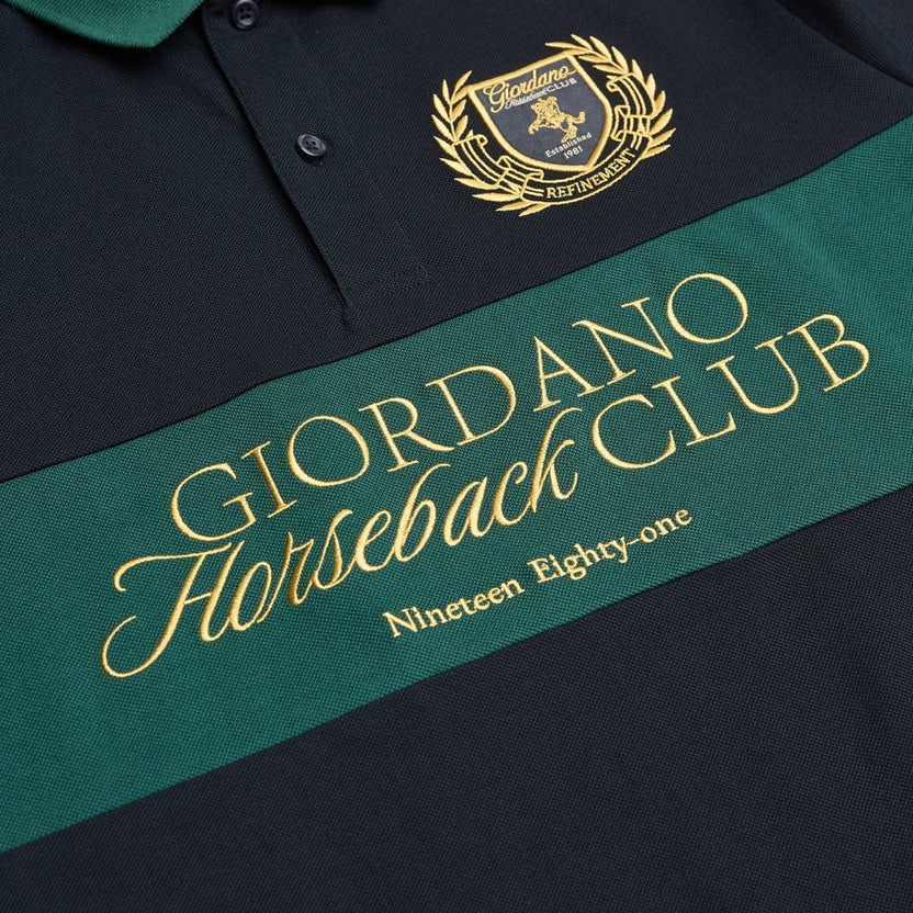 Giordano Men's Slim Fit Club House Lacoste Embrroidery Polo