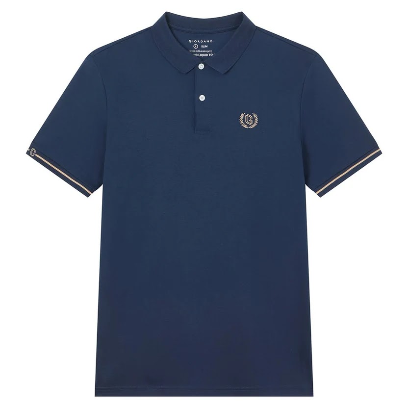 Giordano Men's Slim Liquid Touch Interlock Polo 2 Giordano Men's Slim Liquid Touch Interlock Polo
